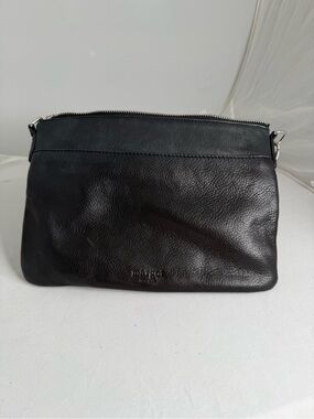 MARGOT Black Leather Crossbody Bag